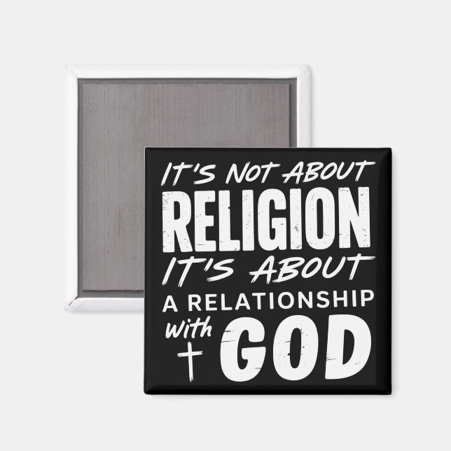 Aimant Ce n'est pas une déclaration de foi religieuse Spi (Recto/Verso)
