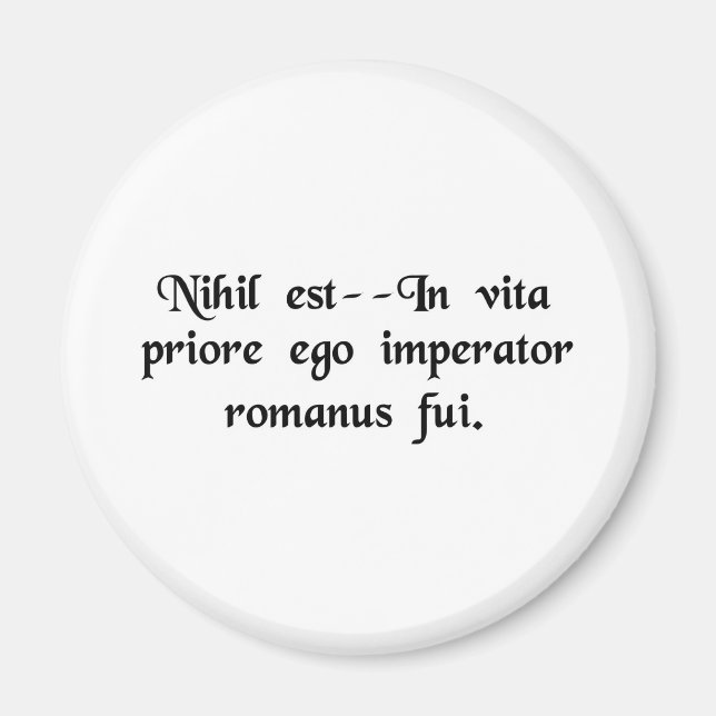 Aimant Ce n'est rien, dans une vie antérieure j'étais un  (Devant)