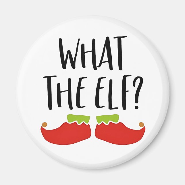Aimant Ce que l'elfe drôle Noël Elfe Père Noël (Devant)