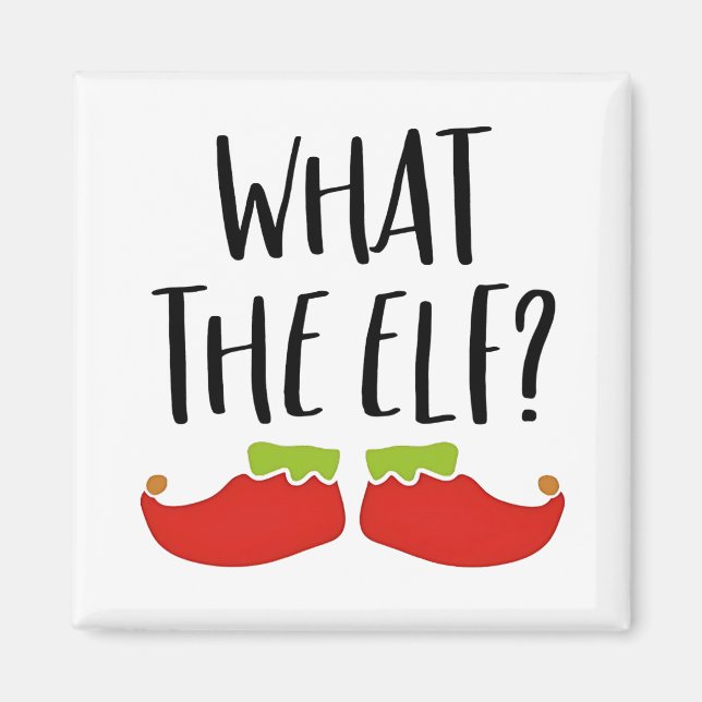 Aimant Ce que l'elfe drôle Noël Elfe Père Noël (Devant)