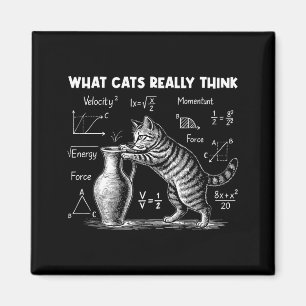 Aimant Ce que les chats pensent vraiment Drôle de physiqu
