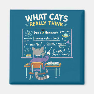 Aimant Ce que les chats pensent vraiment Physique Graphis