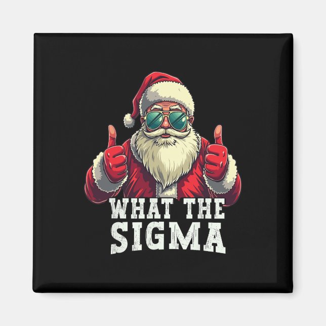 Aimant Ce que Sigma Père Noël drôle Mème de Noël Xmas Riz (Devant)