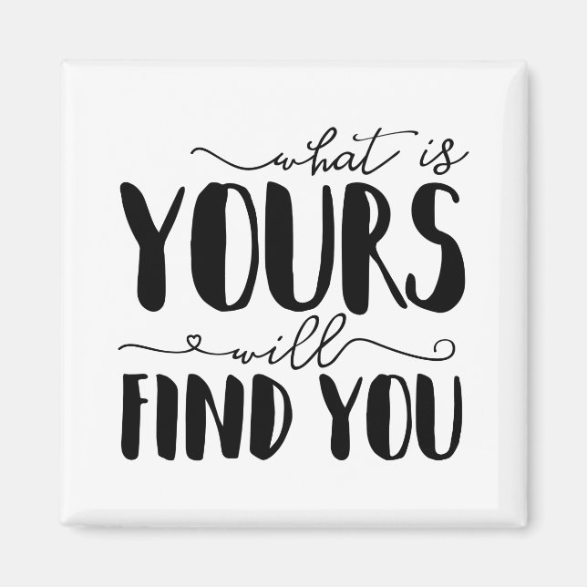 Aimant Ce Que Vous Trouverez Vous Typographie (Devant)