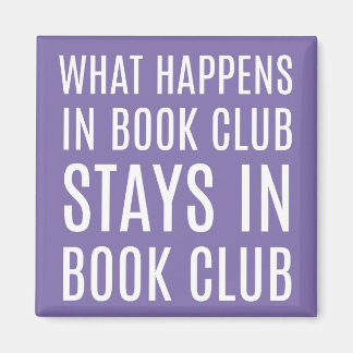 Aimant Ce qui se passe dans le Club de livres reste l'aim