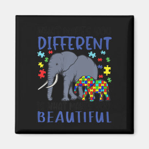 Aimant Ce qui vous rend différents éléphant maman Autisme
