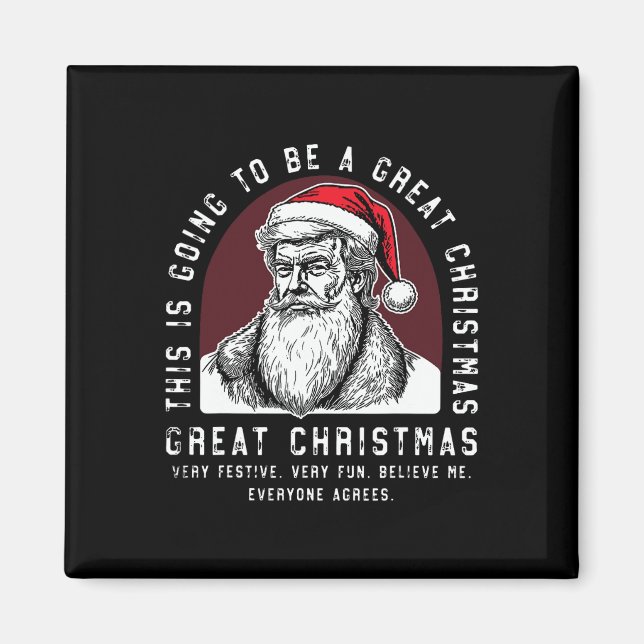 Aimant Ce Sera Un Grand Trump De Noël (Devant)