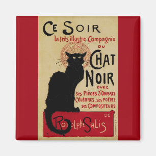 Aimant Ce Soir Conversation Noir Chat noir, Art Nouveau V