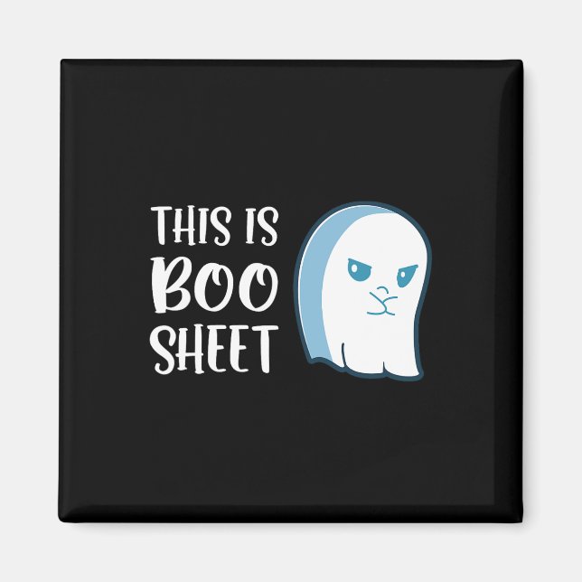 Aimant Ceci Est De La Feuille De Boo Fun Halloween Disant (Devant)