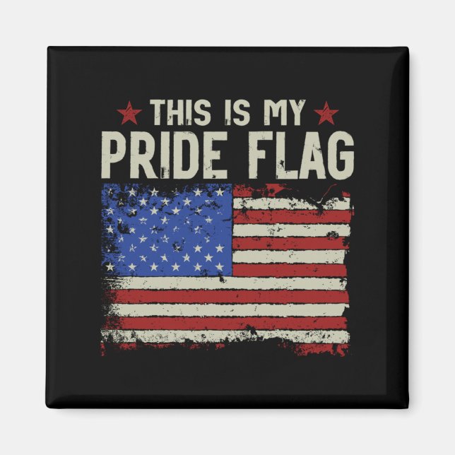 Aimant Ceci Est Fierté Drapeau Patriotique États-Unis Aam (Devant)