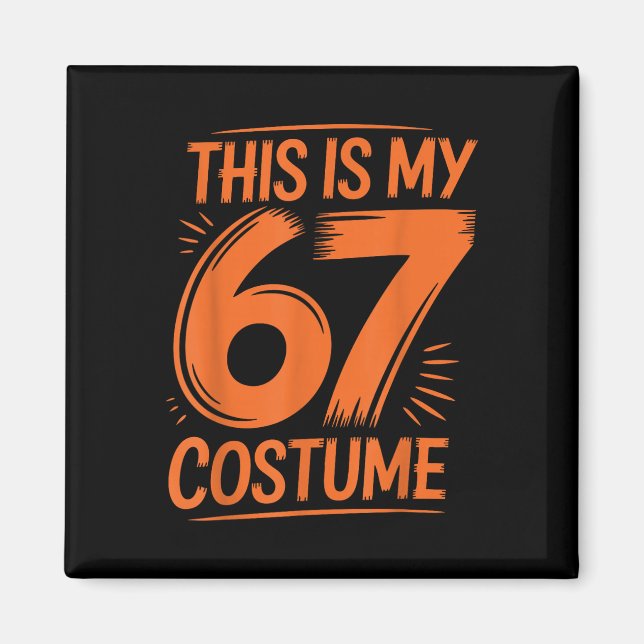 Aimant Ceci est mon costume 67 Meme Six Sept Garçons Enfa (Devant)