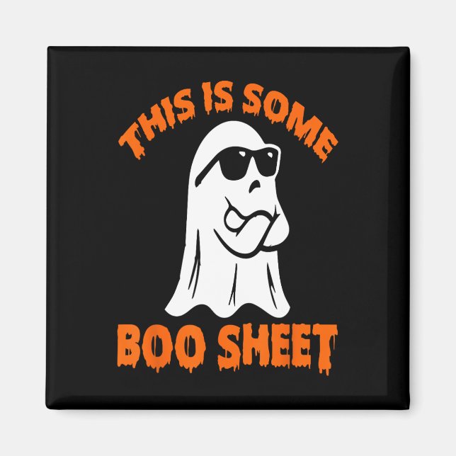 Aimant Ceci Est Une Feuille De Boite Halloween Ghost Funn (Devant)