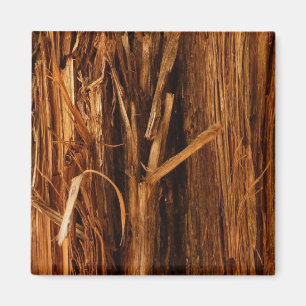 Aimant Cèdre texturé en écorce de bois