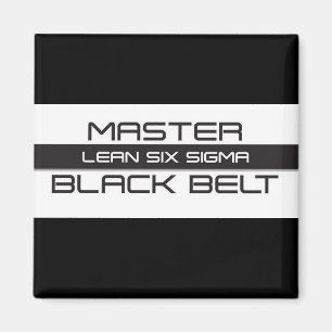 Aimant Ceinture noire maître Lean Six Sigma