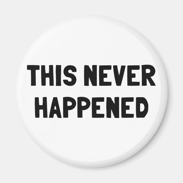 Aimant Cela n'est jamais arrivé (Devant)