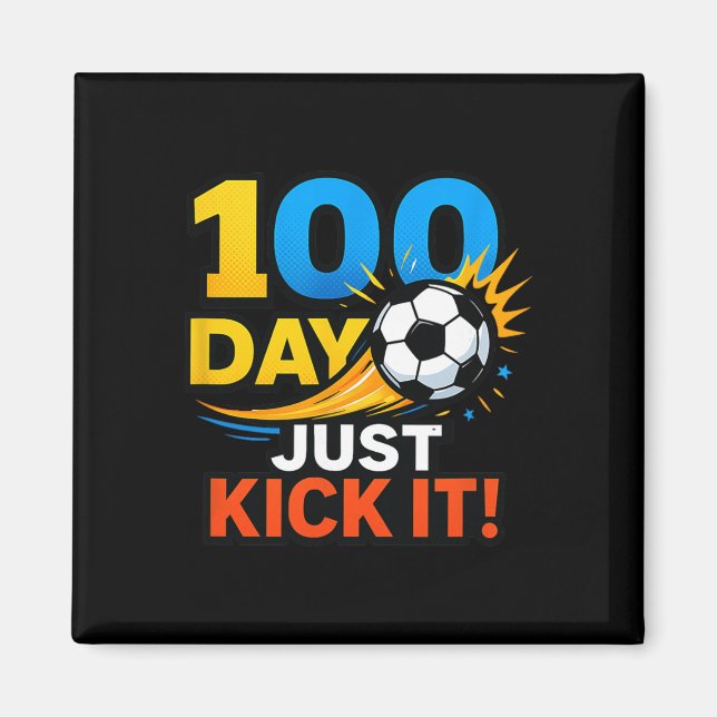 Aimant Célébration de 100 jours Just Kick It! Soccer Blas (Devant)