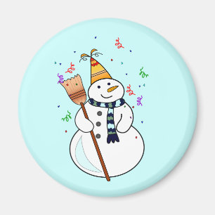 Aimant Célébration de l'aimant Snowman