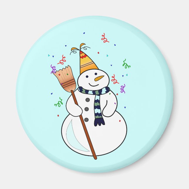 Aimant Célébration de l'aimant Snowman (Devant)