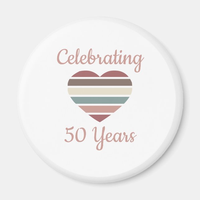Aimant Célébration du 50e anniversaire du Mariage (Devant)