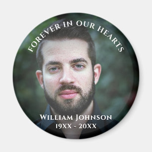 Aimant Célébration Du Souvenir De La Vie Photo Personnali