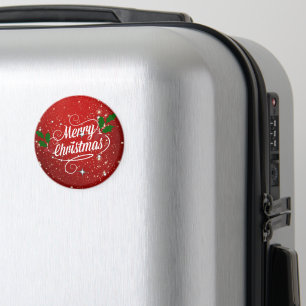 Aimant Célébration rouge, Joyeux Noël