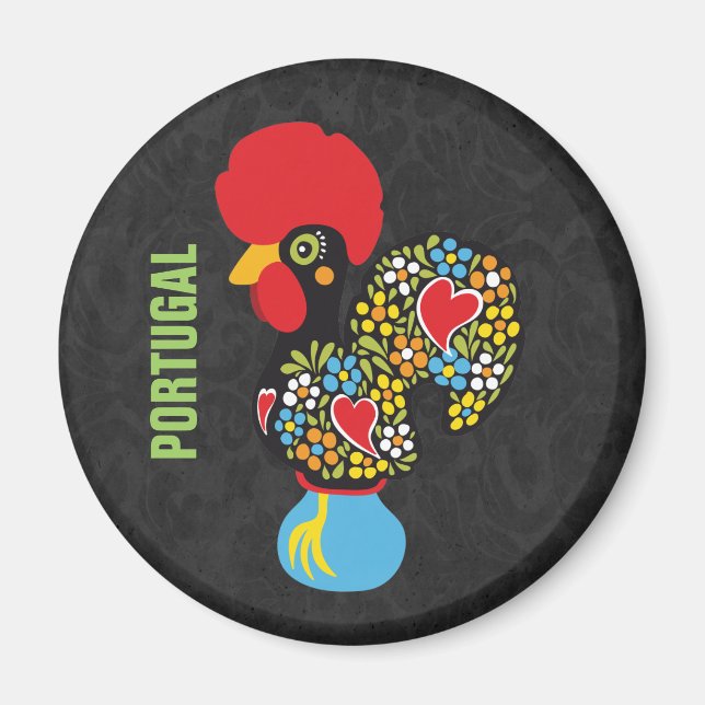 Aimant Célèbre coq de Barcelos Nr 06 (Devant)