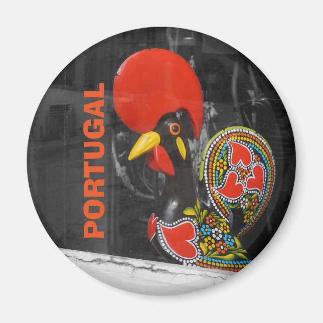 Aimant Célèbre coq de Barcelos Photo - Portugal (Devant)