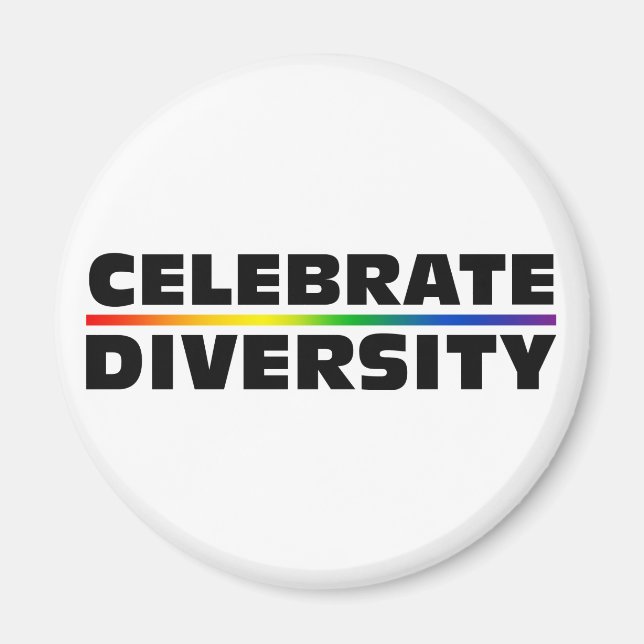 Aimant Célébrer la diversité (Devant)