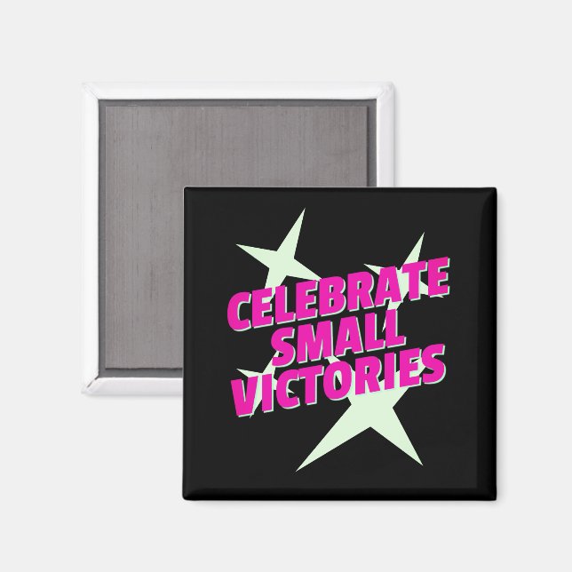 Aimant Célébrez les Petites Victoires (Recto/Verso)