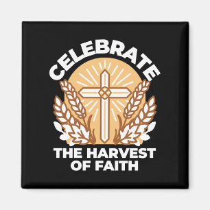 Aimant Célébrons la foi avec la récolte - Art Inspiration
