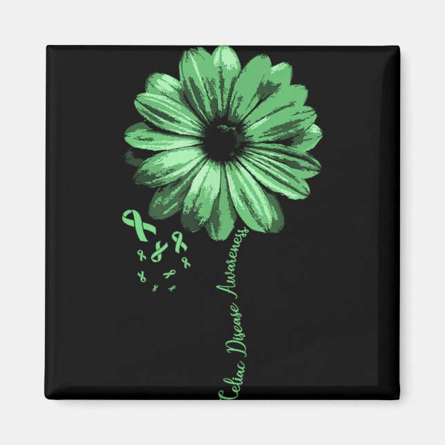 Aimant Celiac Disease Awareness Cluten Warrior Pretty Gif (Devant)