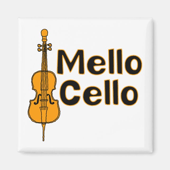 Aimant Cello Décontracté (Devant)