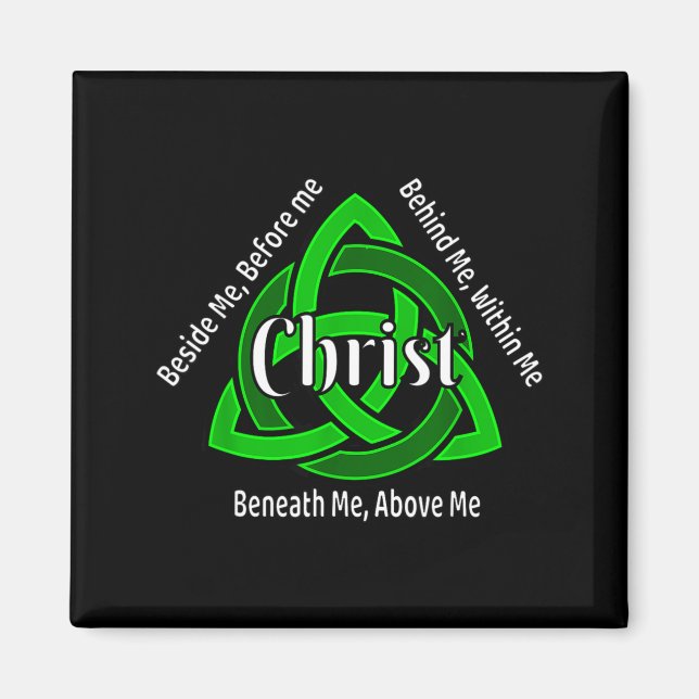 Aimant Celtic Trinity Kno Prière chrétienne de Saint-Patr (Devant)
