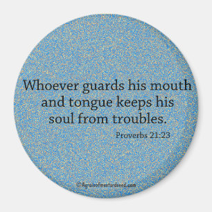 Aimant Celui qui garde sa citation de bible de bouche