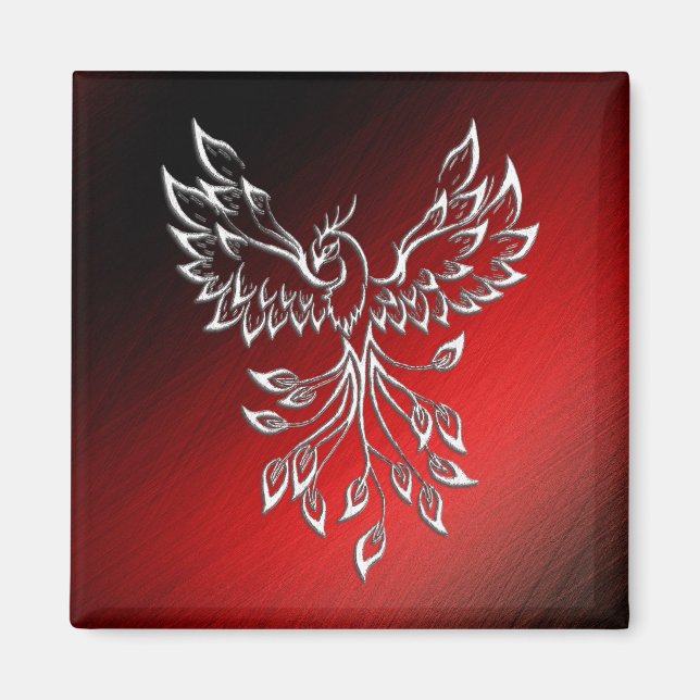 Aimant Cendres noires rouges et Phénix (Devant)