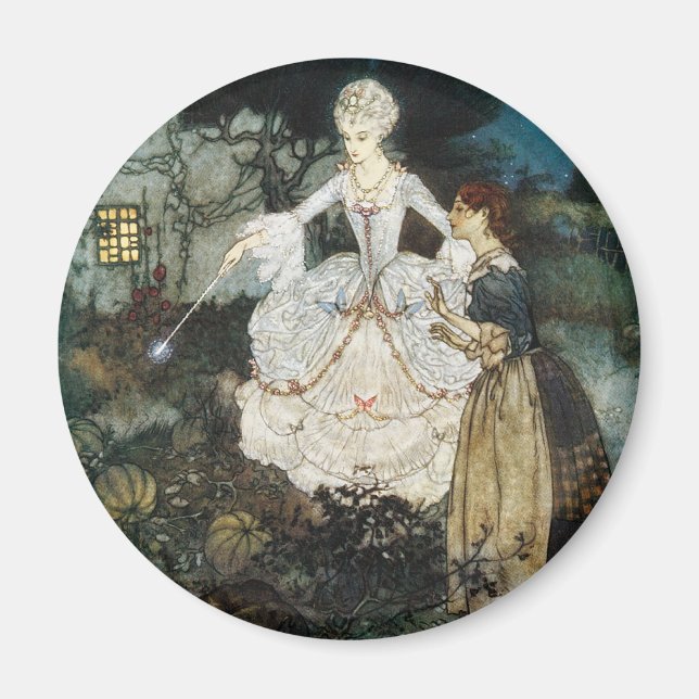 Aimant Cendrillon et Fée Gomère (Devant)