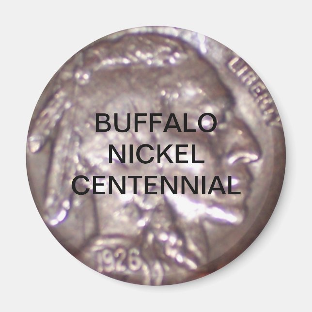 Aimant Centenaire du Buffalo Nickel (Devant)