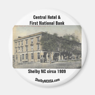Aimant Central Hotel & First National Bank vers 1909