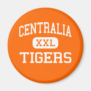 Aimant Centralia - tigres - haut - Centralia Washington