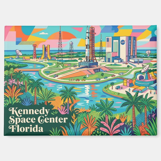 Aimant Centre spatial Kennedy Floride (Recto)