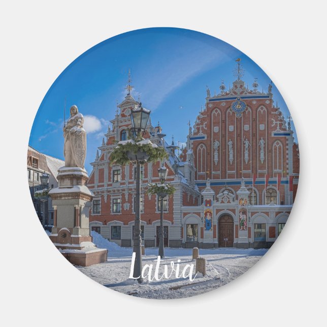 Aimant Centre-ville historique de Riga, Lettonie (Devant)