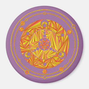 Aimant Cercle de coupe Cool Z jaune or