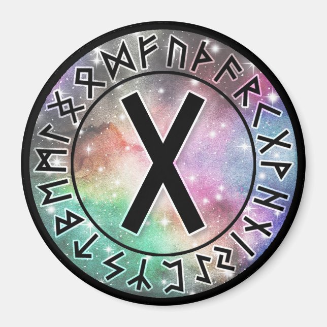 Aimant Cercle de rune de Galaxy Prismatic [07. Gébo] Magn (Devant)