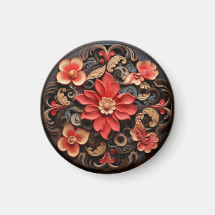 Aimant Cercle des fleurs 1 Baroque