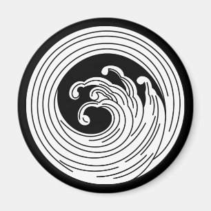 Aimant Cercle d'onde en forme de tourbillon