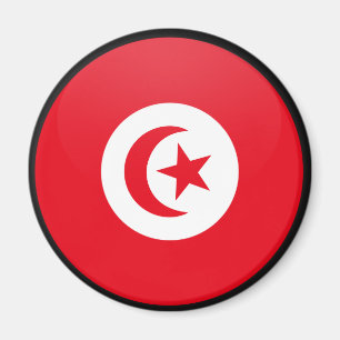 Aimant Cercle du drapeau de qualité tunisienne