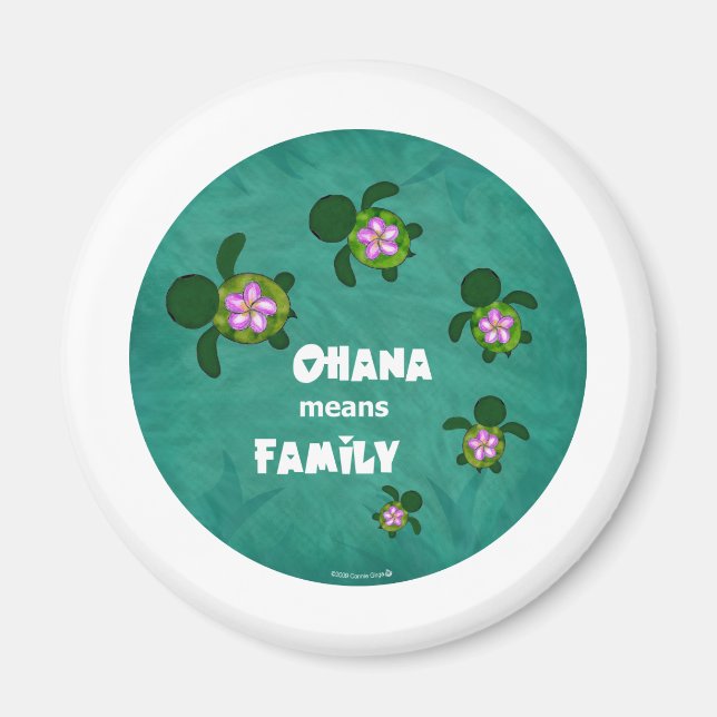 Aimant Cercle familial de la mer d'Honu (Devant)