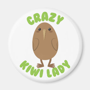 Aimant cercle fou de dame de kiwi