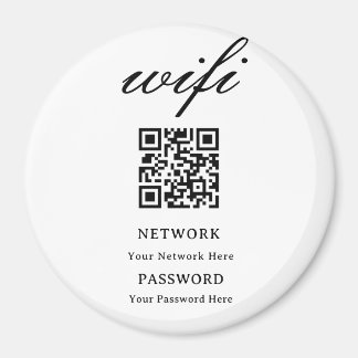 Aimant Cercle | Réseau de mot de passe Wifi Modern
