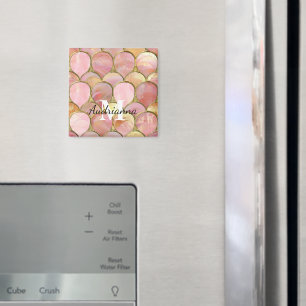 Aimant Cercles de glamour rose chic